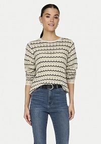Sweter ONLY beżowy damski Asa 15324522  Regular Fit