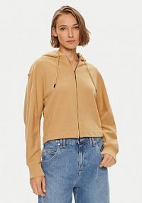 Bluza rozpinana Calvin Klein beżowa damska 