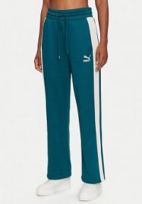 Spodnie dresowe Puma zielone damskie 