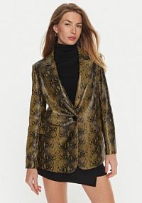 Żakiet Sisley brązowy Marynarka