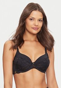 Biustonosz Selmark czarny Z fiszbiną