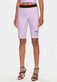 Szorty sportowe Versace Jeans Couture fioletowe Kolarki 76HAC1A6  Skinny Fit
