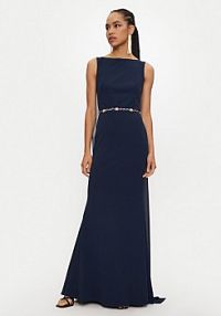 Sukienka wieczorowa Rinascimento granatowa 