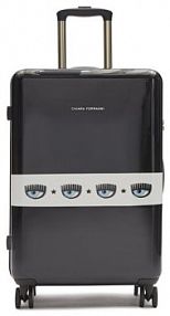 Walizka Chiara Ferragni czarna średnia