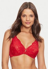 Biustonosz Selmark czerwony Bezfiszbinowy