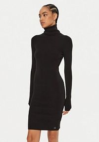 Sukienka dzianinowa Calvin Klein Jeans czarna 