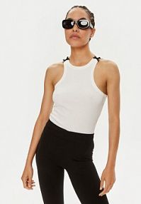 Top Noisy May biały damski 