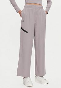Spodnie eleganckie Under Armour szare damskie Materiałowe