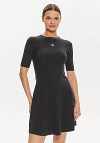 Sukienka dzianinowa Calvin Klein Jeans czarna 