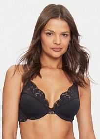 Biustonosz Selmark czarny Z fiszbiną