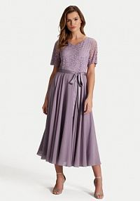 Sukienka koktajlowa Swing fioletowa 