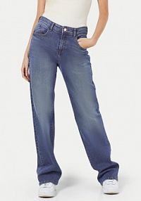 Jeansy Noisy May niebieskie damskie 