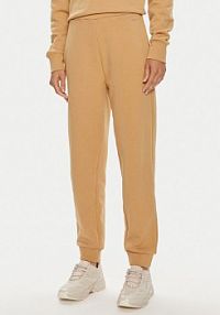 Spodnie dresowe Calvin Klein beżowe damskie 