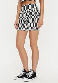 Szorty sportowe Converse kolorowe W Aop Wordmark Bike Short 10026990-A01  Skinny Fit