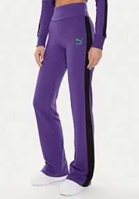 Spodnie dresowe Puma fioletowe damskie 