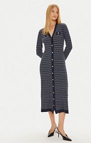 Sukienka dzianinowa Tommy Hilfiger granatowa 