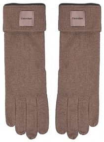 Rękawiczki Calvin Klein szare damskie Damskie