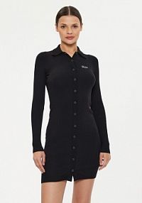 Sukienka dzianinowa Tommy Jeans czarna 