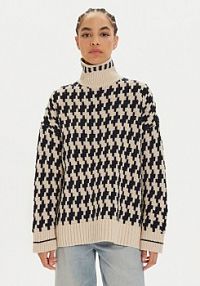 Golf Tommy Hilfiger beżowy damski 