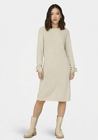 Sukienka dzianinowa ONLY beżowa 