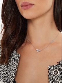 Naszyjnik Guess srebrny 