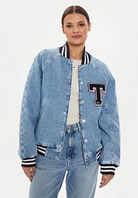 Kurtka jeansowe Tommy Jeans niebieska damska Jeansowa