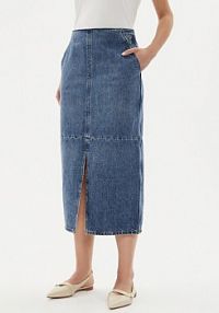 Spódnica jeansowa Tommy Hilfiger niebieska 