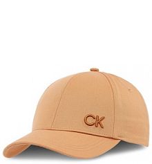 Czapka z daszkiem Calvin Klein beżowa damska 