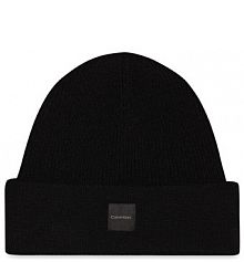 Czapka zimowa Calvin Klein czarna damska 