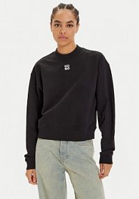 Bluza przez głowę HUGO czarna Daxandria 50527463  Relaxed Fit