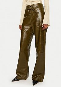 Spodnie skórzane DAY BIRGER ÉT MIKKELSEN brązowa DAY Birger et Mikkelsen