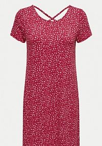 Sukienka codzienna ONLY czerwona Bera 15131237  Regular Fit