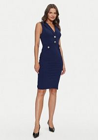 Sukienka koktajlowa Rinascimento granatowa 