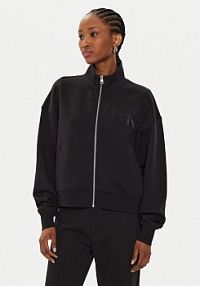 Bluza rozpinana Calvin Klein Jeans czarna damska 