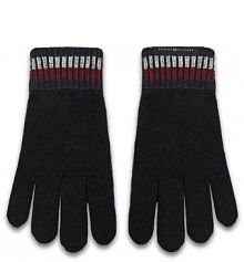 Rękawiczki Tommy Hilfiger czarne damskie Damskie
