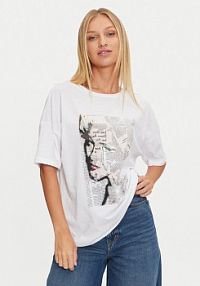 T-shirt Noisy May biały damski 