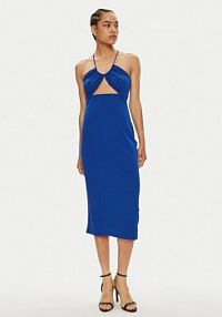 Sukienka koktajlowa Calvin Klein Jeans niebieska 