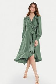 Sukienka koktajlowa Swing zielona 