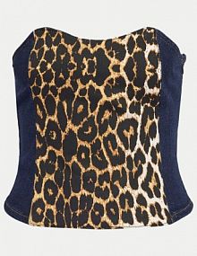 Top Noisy May granatowy damski 