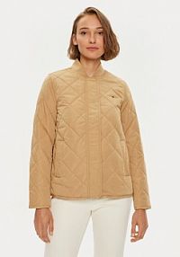 Kurtka przejściowa Tommy Hilfiger beżowa damska WW0WW42376  Regular Fit