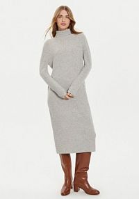 Sukienka dzianinowa Tommy Hilfiger szara 