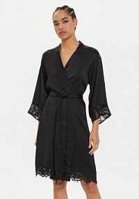 Szlafrok Selmark czarny damski 