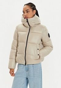 Kurtka puchowa Save The Duck beżowa damska Zimowa