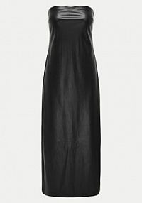 Sukienka skórzana ONLY czarna Z imitacji skóry Esther 15334722  Slim Fit