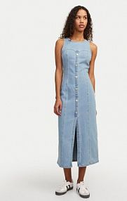 Sukienka jeansowa JJXX niebieska Tinga 12268941  Slim Fit