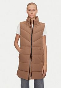 Kamizelka Noisy May brązowa damska 