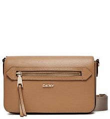 Torebka listonoszka DKNY brązowa 