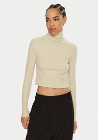 Bluzka Calvin Klein Jeans zielona damska Golf