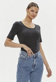 T-shirt Gant czarny damski 