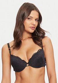 Biustonosz Selmark czarny Z fiszbiną